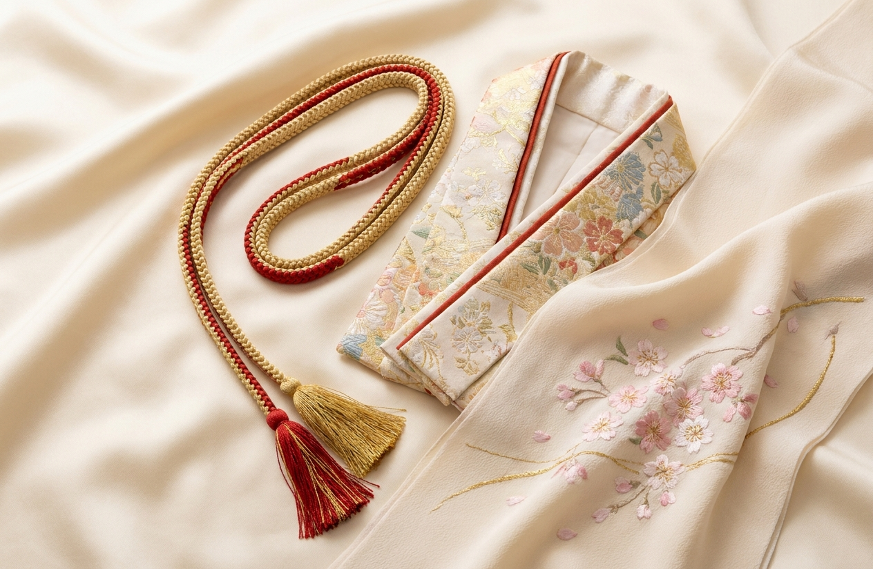 振袖小物のすべて｜帯締め・重ね衿・帯揚げの選び方